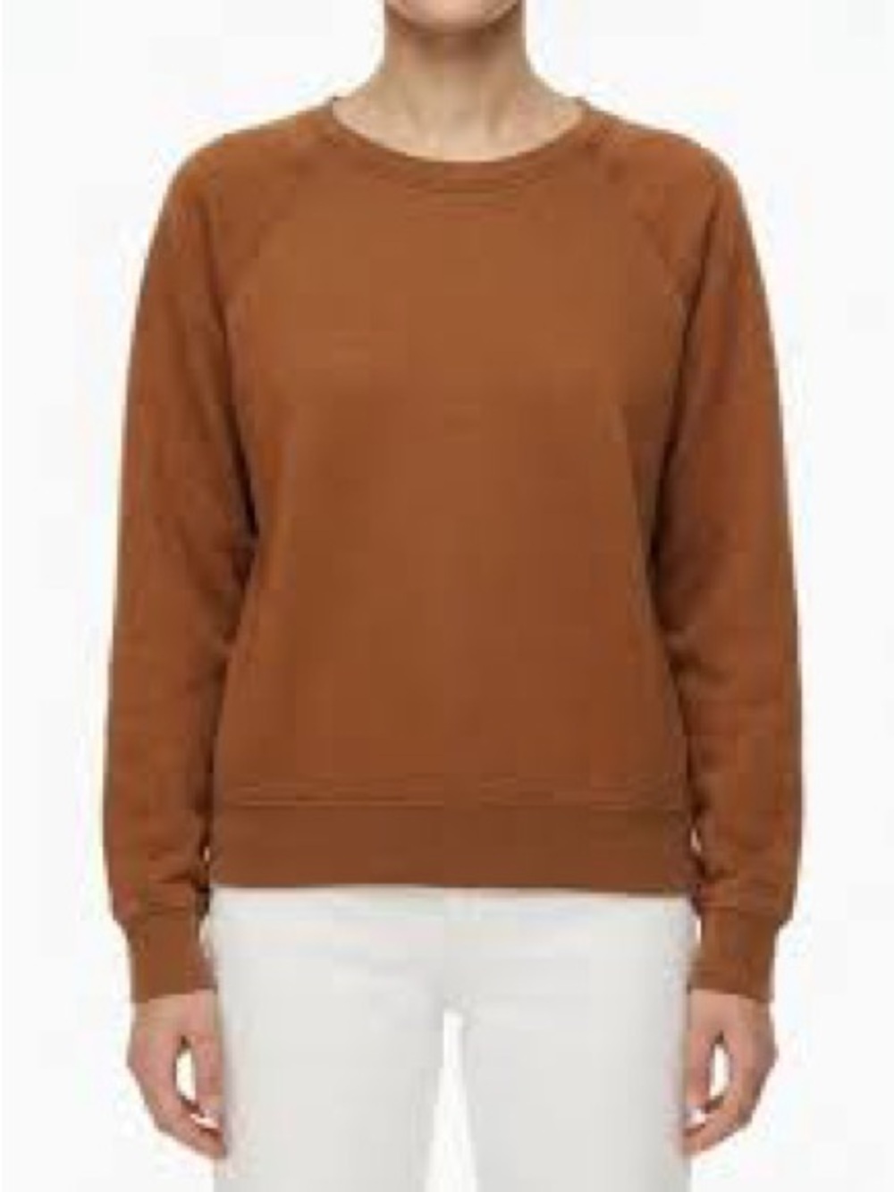 009 TNA Women's Crewneck Sweater in Burnt Orange PTP 19 L 23